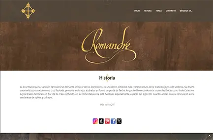 Website romandre cruces 
